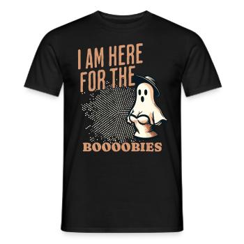 Lustiger Geister Spruch Für Die Boobies - Männer T-Shirt - Schwarz - Vorne - AI Model Male 178 light (178cm)