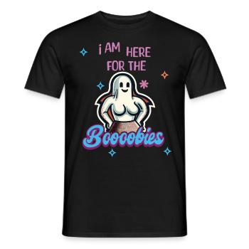 Costume d’Halloween Drôle Fantômes Dire - T-shirt homme - noir - Devant - AI Model Male 178 light (178cm)