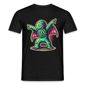 Drôle de danse Cthulhu - T-shirt homme - noir - Devant - AI Model Male 178 light (178cm)