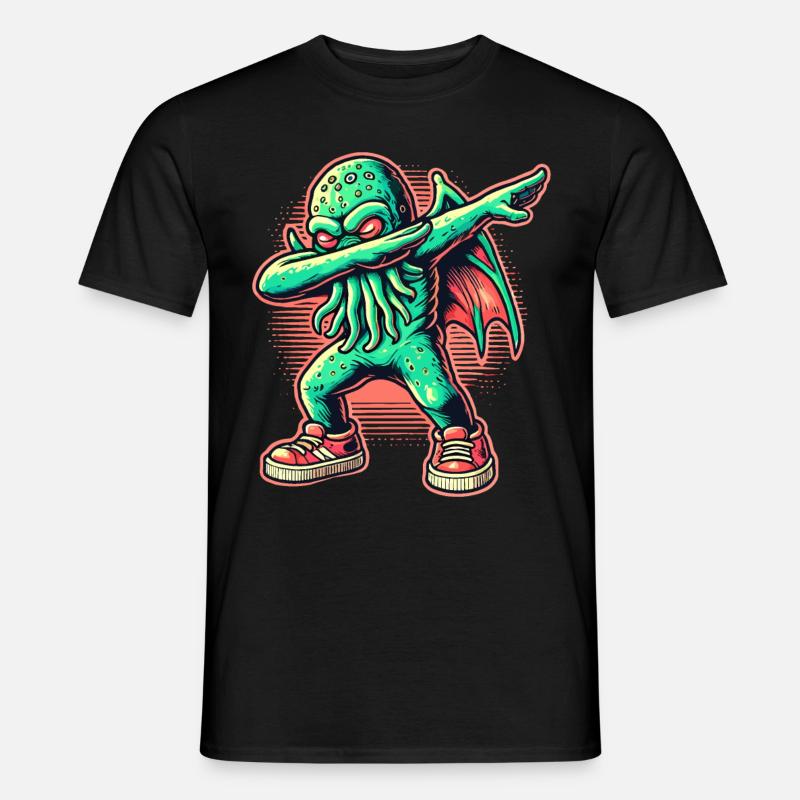 Lustiger Dabbender Cthulhu Dabbing Design - Männer T-Shirt - Schwarz
