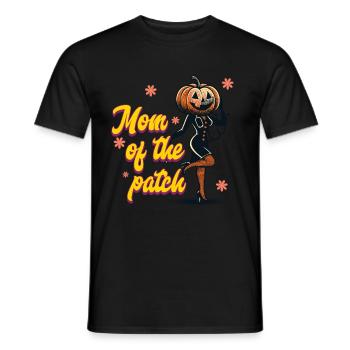 Maman du champ de citrouilles drôle disant Halloween - T-shirt homme - noir - Devant - AI Model Male 178 light (178cm)