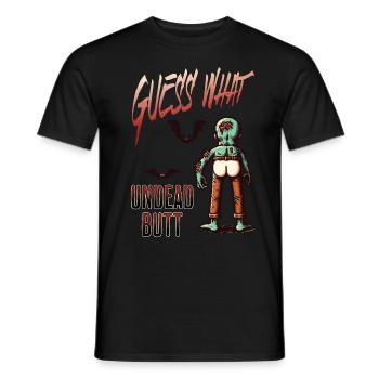 Halloween Costume Décoration Mort-vivant Butt - T-shirt homme - noir - Devant - AI Model Male 178 light (178cm)
