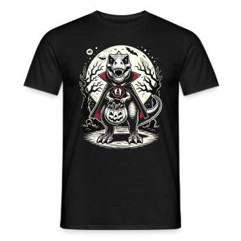 Le vampire T-Rex drôle aime les sucreries - T-shirt homme - noir - Devant - AI Model Male 178 light (178cm)