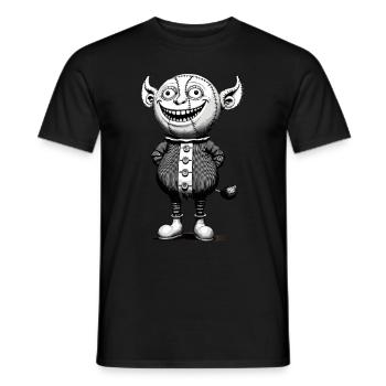Gruseliges Monster Design Halloween Gnome Outfit - Männer T-Shirt - Schwarz - Vorne - AI Model Male 178 light (178cm)