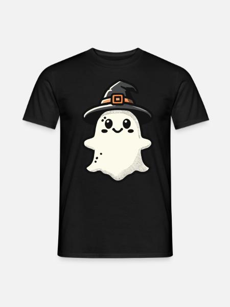 Funny Witch Ghost Spooky Party - Men's T-Shirt - black