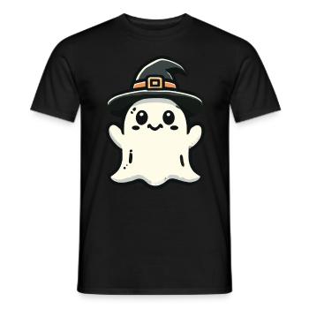 Lustiger Hexen Geist Gespenstische Party - Männer T-Shirt - Schwarz - Vorne - AI Model Male 178 light (178cm)