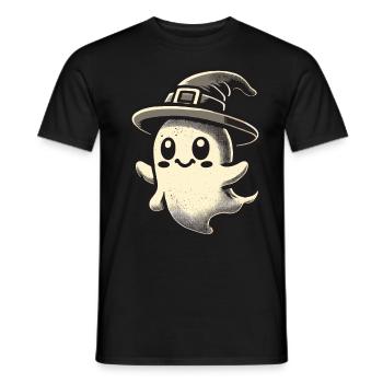 Drôle de sorcière fantôme Spooky Party - T-shirt homme - noir - Devant - AI Model Male 178 light (178cm)