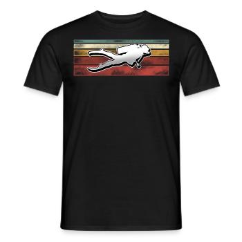 Taucher Tauchen - Männer T-Shirt - Schwarz - Vorne - AI Model Male 178 light (178cm)