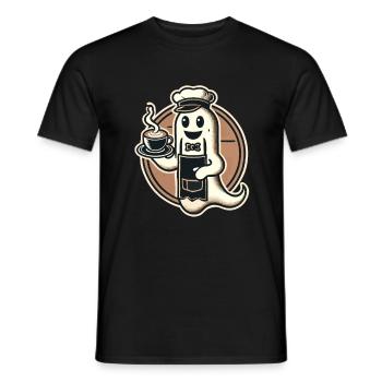 Kaffeeliebhaber Barista Geist Lustiger Kaffee - Männer T-Shirt - Schwarz - Vorne - AI Model Male 178 light (178cm)