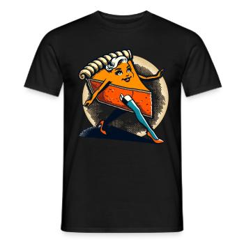 Citrouille Pie Ghoul Délicieux Design d’Halloween - T-shirt homme - noir - Devant - AI Model Male 178 light (178cm)