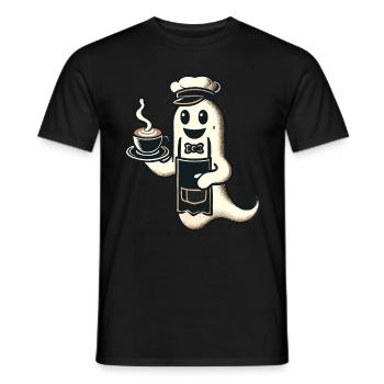 Kaffeeliebhaber Barista Geist Lustiger Kaffee - Männer T-Shirt - Schwarz - Vorne - AI Model Male 178 light (178cm)