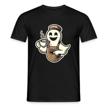 Kaffeeliebhaber Barista Geist Lustiger Kaffee - Männer T-Shirt - Schwarz - Vorne - AI Model Male 178 light (178cm)