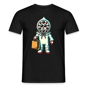 Gespenstische Party Trick Or Treat - Männer T-Shirt - Schwarz - Vorne - AI Model Male 178 light (178cm)