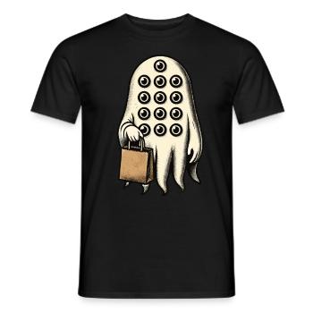 Gespenstische Party Lustiges Halloween Streetwear - Männer T-Shirt - Schwarz - Vorne - AI Model Male 178 light (178cm)
