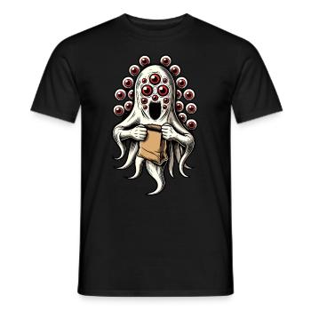 Gespenstische Party Lustiges Halloween Streetwear - Männer T-Shirt - Schwarz - Vorne - AI Model Male 178 light (178cm)