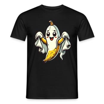 Lustige Geister Banane Boonana Gespenstische Party - Männer T-Shirt - Schwarz - Vorne - AI Model Male 178 light (178cm)