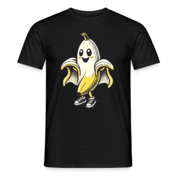 Lustige Geister Banane Boonana Gespenstische Party - Männer T-Shirt - Schwarz - Vorne - AI Model Male 178 light (178cm)