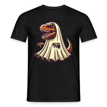 Mignon Dinosaure Fantôme Drôle T-Rex - T-shirt homme - noir - Devant - AI Model Male 178 light (178cm)