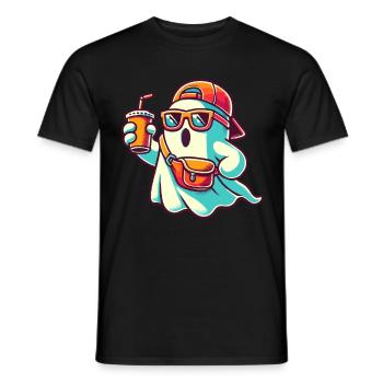Boo-Jee Fantôme Drôle Fantôme à la mode - T-shirt homme - noir - Devant - AI Model Male 178 light (178cm)