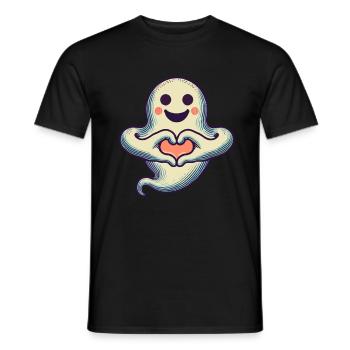 My Halloween Boo Niedlicher Liebe Geist - Männer T-Shirt - Schwarz - Vorne - AI Model Male 178 light (178cm)