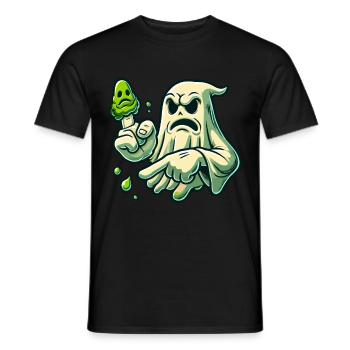 Lustiger Popel Geist Retro Cartoon Stil Booger - Männer T-Shirt - Schwarz - Vorne - AI Model Male 178 light (178cm)