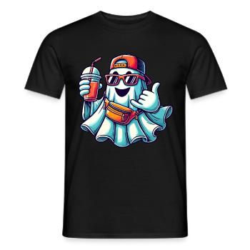 Boo-Jee Fantôme Drôle Fantôme à la mode - T-shirt homme - noir - Devant - AI Model Male 178 light (178cm)