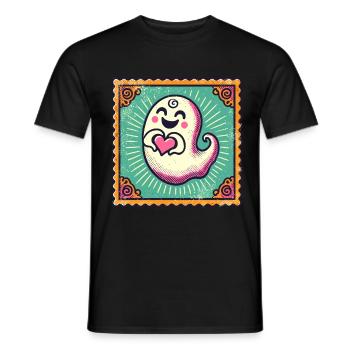 My Halloween Boo Niedlicher Liebe Geist - Männer T-Shirt - Schwarz - Vorne - AI Model Male 178 light (178cm)
