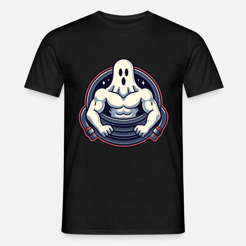 Musculation Ghost Drôle Gym Ghost - T-shirt homme - noir