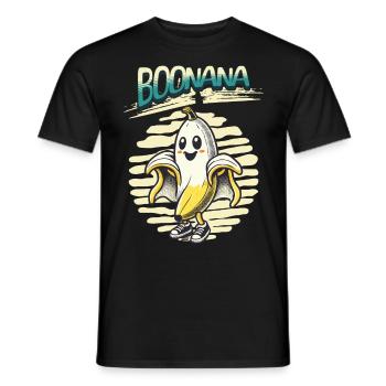 Funny Banana Ghost Ghosts Boonana - Men's T-Shirt - black - Front - AI Model Male 178 light (178cm)