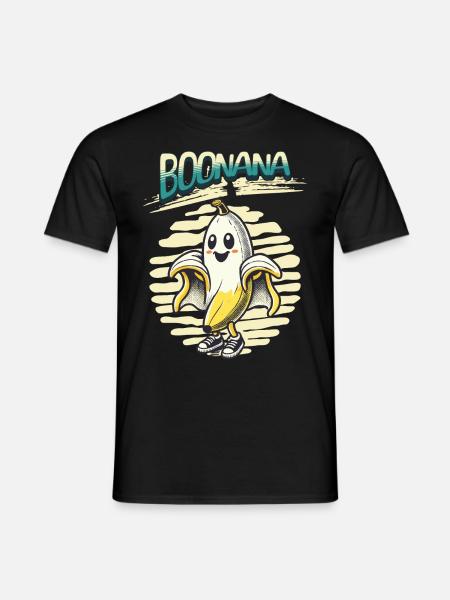 Funny Banana Ghost Ghosts Boonana - Men's T-Shirt - black