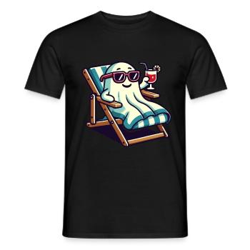 Summer Halloween Spooky Lifestyle Costume Idea - Men's T-Shirt - black - Front - AI Model Male 178 light (178cm)