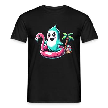Idée de costume de style de vie effrayant d’Halloween d’été - T-shirt homme - noir - Devant - AI Model Male 178 light (178cm)