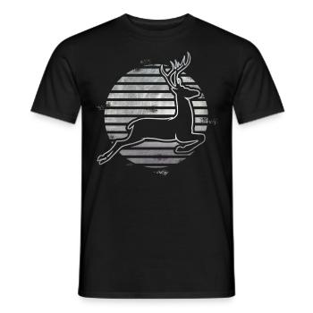 Rådyr - Mænd T-shirt - sort - Foran - AI Model Male 178 light (178cm)