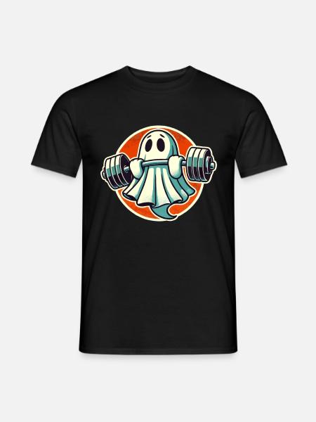 Bodybuilding Ghost Funny Gym Ghost - Men's T-Shirt - black