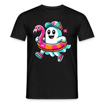 Été Halloween Drôle Mode de vie Rétro Vintage - T-shirt homme - noir - Devant - AI Model Male 178 light (178cm)