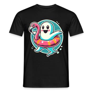 Été Halloween Drôle Mode de vie Rétro Vintage - T-shirt homme - noir - Devant - AI Model Male 178 light (178cm)