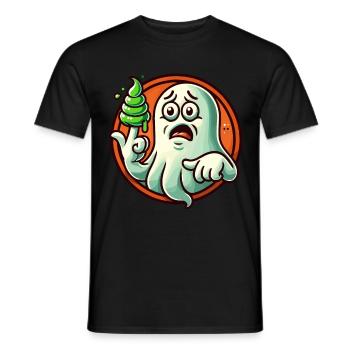 Lustiger Popel Geist Retro Cartoon Stil Booger - Männer T-Shirt - Schwarz - Vorne - AI Model Male 178 light (178cm)