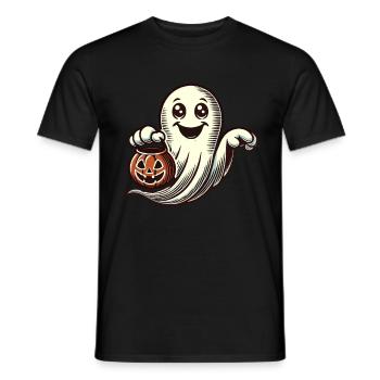 lasNiedliches Halloween Gespenst Trick Or Treat - Männer T-Shirt - Schwarz - Vorne - AI Model Male 178 light (178cm)