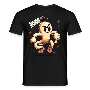 Booing Ghost Lustiges Halloween Gespenster Design - Männer T-Shirt - Schwarz - Vorne - AI Model Male 178 light (178cm)