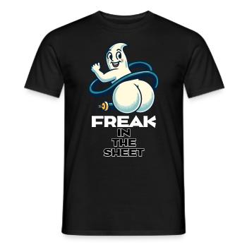 Freak sous la feuille drôle de conception fantôme - T-shirt homme - noir - Devant - AI Model Male 178 light (178cm)