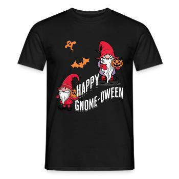 Happy Gnome-Oween Last Minute Kostüm - Männer T-Shirt - Schwarz - Vorne - AI Model Male 178 light (178cm)