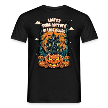 Theres Some Horrors In This House - Men's T-Shirt - black - Front - AI Model Male 178 light (178cm)