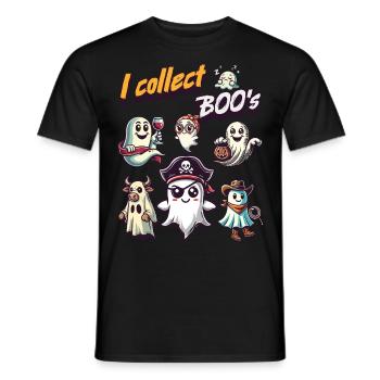 Drôle fantôme collection Vintage Retro Design - T-shirt homme - noir - Devant - AI Model Male 178 light (178cm)