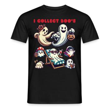 Drôle fantôme collection Vintage Retro Design - T-shirt homme - noir - Devant - AI Model Male 178 light (178cm)