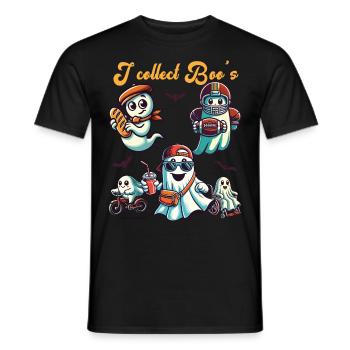 Drôle fantôme collection Vintage Retro Design - T-shirt homme - noir - Devant - AI Model Male 178 light (178cm)
