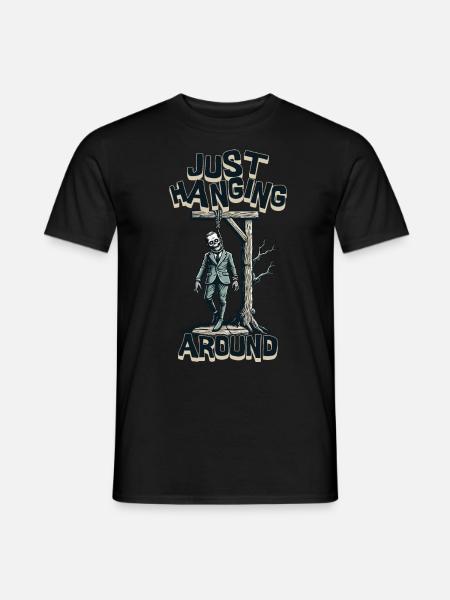 Funny Halloween Zombie Saying Sarcastic - Men's T-Shirt - black