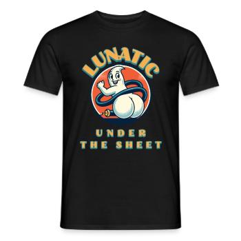 Funny Ghost Design Humorous Sarcastic - Men's T-Shirt - black - Front - AI Model Male 178 light (178cm)