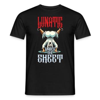 Funny Ghost Design Humorous Sarcastic - Men's T-Shirt - black - Front - AI Model Male 178 light (178cm)