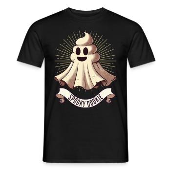 Drôle caca tas fantôme caca humoristique - T-shirt homme - noir - Devant - AI Model Male 178 light (178cm)