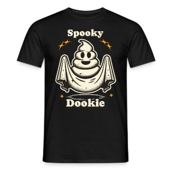 Funny poop pile ghost costume idea - Men's T-Shirt - black - Front - AI Model Male 178 light (178cm)
